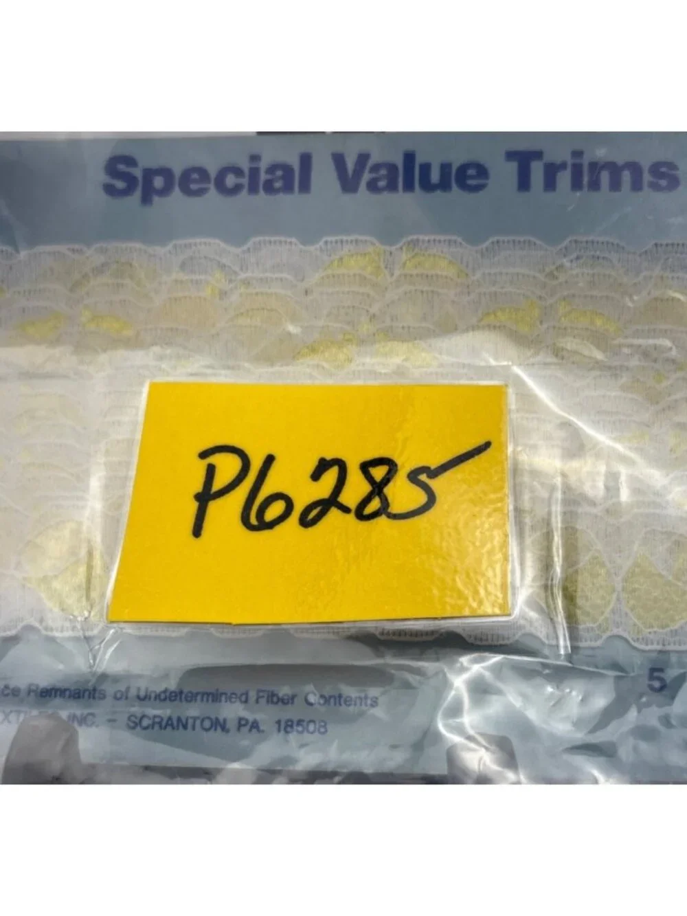 Special Value White & Yellow Lace Trim 1